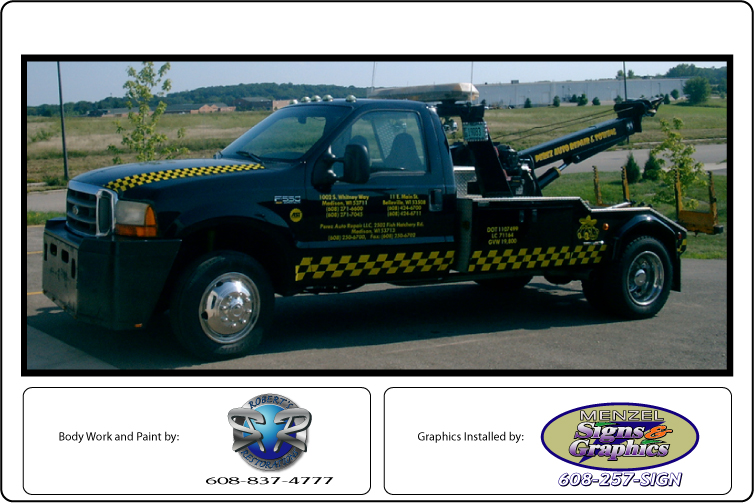 Custom Airbrushed Tow Truck